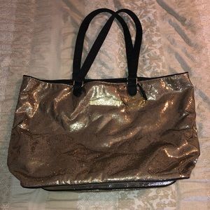 Victoria’s Secret Gold Tote Bag